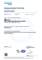 ISO 9001-2015 von KST englisch
