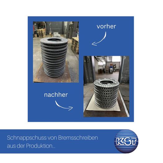 Bremsscheiben: vorher – nachher 